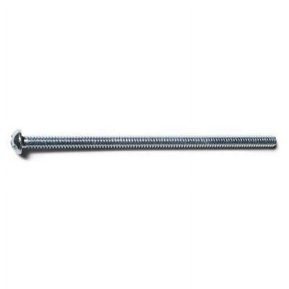 #10-24 x 4" Zinc Plated Steel Coarse Thread Combo Round Head Machine Screws