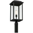 thumbnail image 6 of John Timberland Eastcrest Modern Outdoor Post Light Textured Black 22 1/2" Clear Glass Panels for Exterior Barn Deck House Porch Yard Patio Outside, 6 of 11