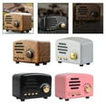 thumbnail image 4 of Mduoduo Retro Radio Bluetooth-Compatible Speaker Mini Wireless Radio Vintage Speaker Portable Small Bluetooth Speaker Support USB(Red), 4 of 9