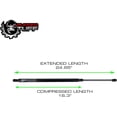 thumbnail image 3 of 2 Lift Supports Gas Struts Shocks Fits 2007 2008 2009 2010 2011 Honda CRV Rear Tailgate Hatch Trunk Door Gate Back Liftgate 74820SWAA01 SG226024 PM1107 Springs Arms Dampers, 3 of 6