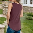 thumbnail image 2 of Women's Camisole Tank Tops Plus Size Solid Color Vest Basic Casual Slim Layering Top, 2 of 4