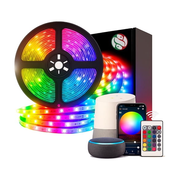 Tira Led Wifi 5m Rgb 5050 Control Alexa Audio Rítmico Smart Rgb
