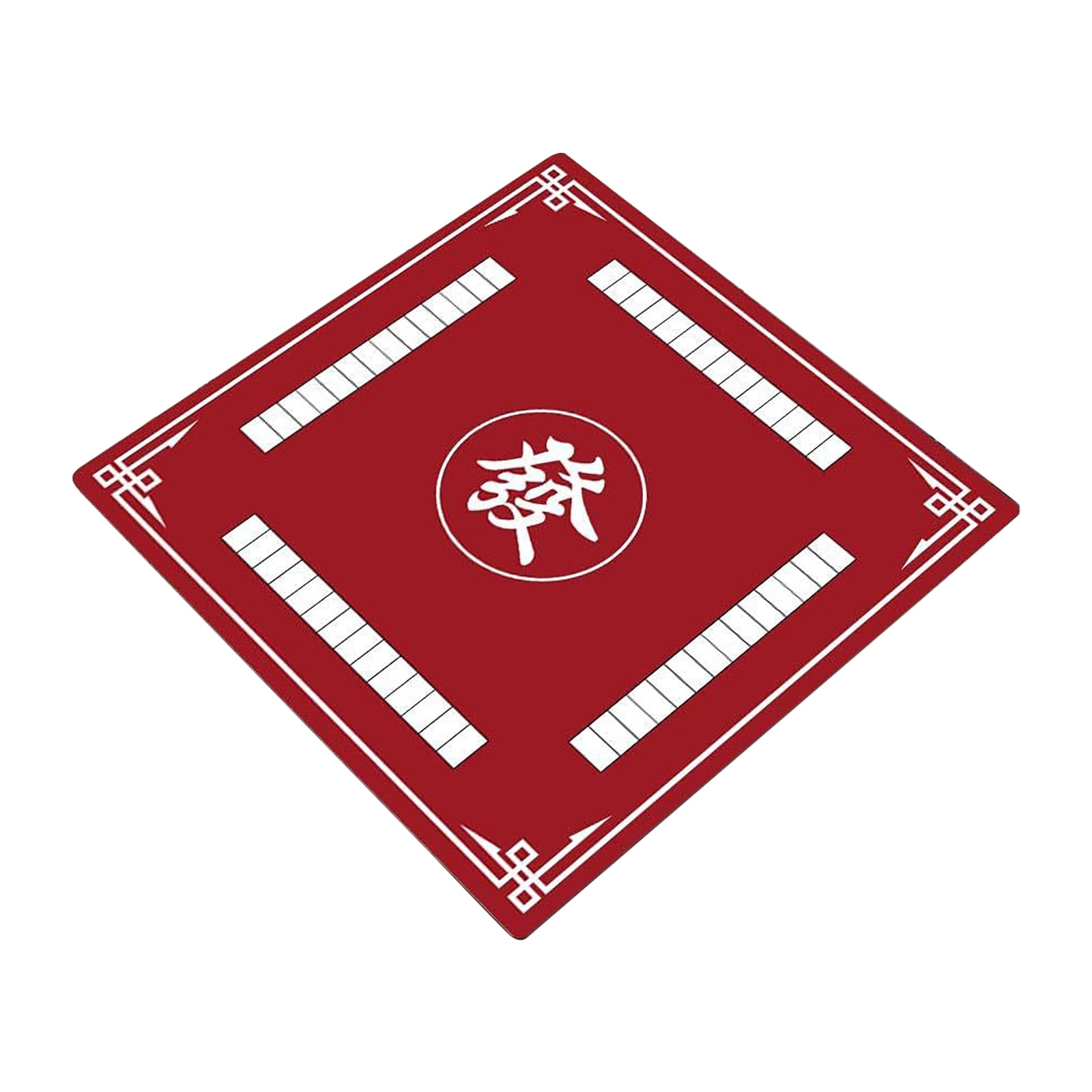 Heavy Duty 31.5 x 31.5 Inch Mahjong Table Mat Non Slip Noise Reducing Cover for Tile Game Poker Cards and Dominoes