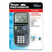 Texas TI-83 Plus 8-Line 10-digit Advanced Graphic Scientific Calculator Aluminum Gray