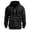 Black, variant on Mens Hoodie Half Zip Pullover Zipper Pockets Drawstring Hood Soft Long Sleeve Sports Work Sweatshirt