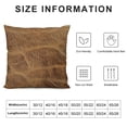 thumbnail image 6 of Nawypu Brown Leather Print Throw Pillow Cover, Western Southwestern Decorative Faux Cowhide Cowskin Cushion Case, Rustic Farmhouse Soft Pillowcase(Not Real Cowhide Not Faux Fur),Set of 2, 6 of 6