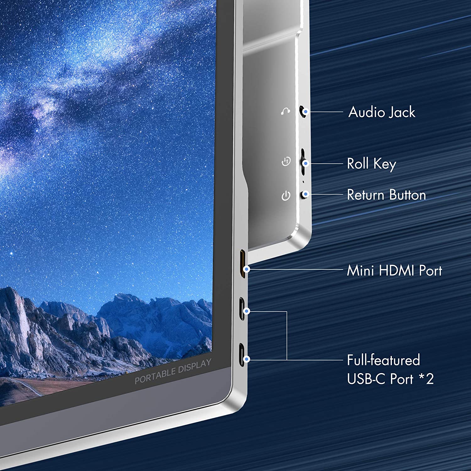 Dragon Touch S1Pro 15.6 Inch 4K IPS Gaming Monitor HDR VESA