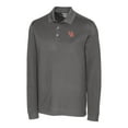 thumbnail image 2 of Men's Cutter & Buck Steel Ole Miss Rebels Advantage Tri-Blend Pique Long Sleeve Polo, 2 of 3