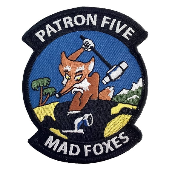 VP-5 Madfoxes Squadron Patch – Plastic Backing, 4
