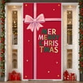 thumbnail image 3 of Colorful Christmas Lights Merry Christmas Banner Santa Claus Design Santa Claus Display Red Theme Festive Xmas Backdrop for Christmas Party Home Decor Indoor Celebration, 3 of 9