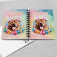 thumbnail image 4 of Happy Easter Chinese Shar-Pei with Bunny Ear Headband and Flowers Spiral Bound Journal Dog Lover 5x7in Spiral Notebook - 13001, 4 of 5