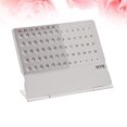 thumbnail image 1 of OULII 1Pcs Mini Calendar Aluminium Perpetual Agenda Organizer for Home Office on Desk, 1 of 8