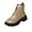 Gold, variant on Women's Platform Ankle Boots Zipper Fashion Combat Thick Lug Sole Durable Chunky Wedge Booties Shoes Khaki Women Sandal