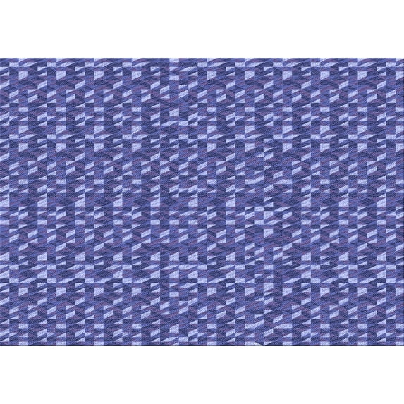 Ahgly Company Indoor Rectangle Patterned Sky Blue Dress Blue Area Rugs, 3' x 5'