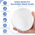 thumbnail image 3 of Tapón de Silicona en Forma de T Uxcell, Diámetro 135 mm/5.32 Pulgadas, Tapón de Silicona Impermeable Reutilizable, Tapón Redondo de Sellado para Equipos de Tuberías, Blanco, 3 of 7