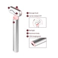 thumbnail image 2 of YOPTOP Dispositif de Baguette Faciale Microcourant 4 en 1, Luminothérapie Rouge pour le Visage et le Cou, Dispositif de Lifting du Visage pour Massage Beauté du Visage et des Yeux, Réduit les Rides, Outils de Soins de la Peau Anti-âge, Argent, 2 of 8
