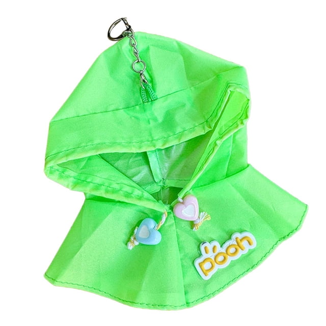 Ropa de felpa chubasquero para muñeca de 15cm Strade Fareast Limited Verde