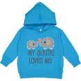 thumbnail image 2 of Inktastic My Auntie Loves Me Toddler Hoodie, 2 of 4