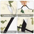 thumbnail image 6 of LightYellow Cartoon Dinosaurs Leaves Pattern Teens Toddler Nap Mat with Pillow, Sleeping Mat Bag for Preschool Daycare 59"x22", 6 of 6