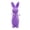 Purple, variant on Orange Easter Bunny Statue With Bow Standing High End Simulation Decoration And Plastic Material For Home Garden Courtyard Spring Decor