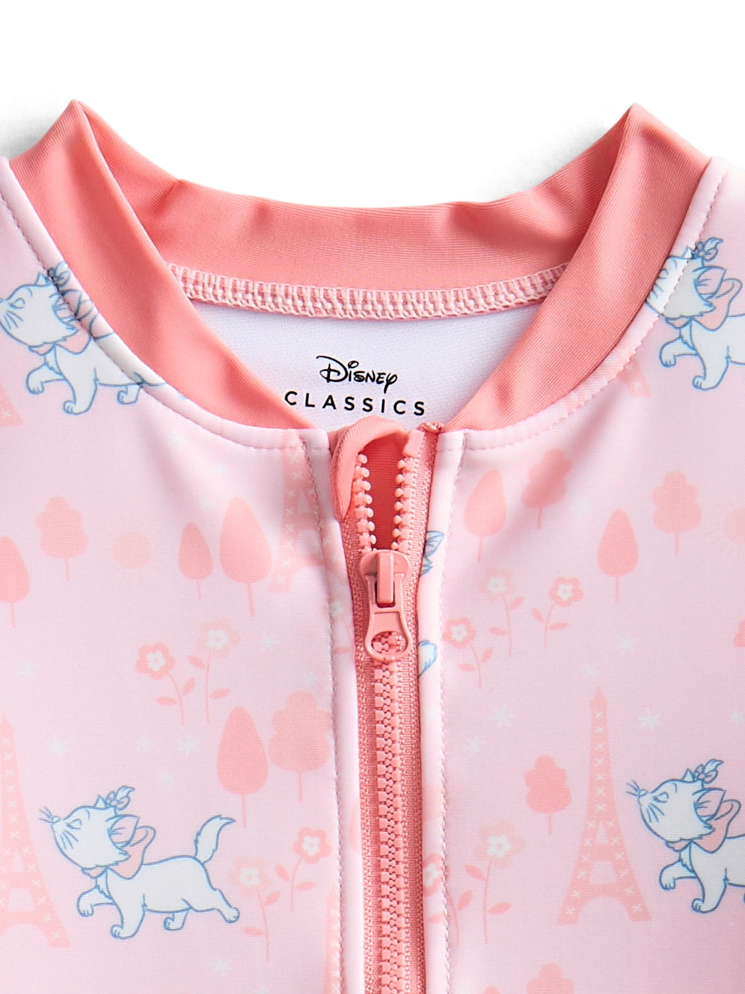 Character Toddler Girl Rash Guard Swimsuit, Sizes 12M-5T
