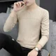 thumbnail image 3 of Suéter de punto para hombre, cuello en V, ropa para hombre, jersey marrón con rombos, manga larga, 100 % feos, prendas de punto coreanas, otoño 2024, informal, X, 3 of 5