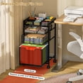 thumbnail image 3 of Carro organizador metálico con 3 cajones JKsmart para archivos, 3 of 7