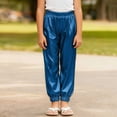 thumbnail image 2 of mgoYE Girls Sequin Pants Sparkle Kids Elastic Waist Glitter Disco Dance Trousers(Sky Blue,3-4 Years), 2 of 6