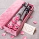 thumbnail image 4 of Ramo De Rosas De Plástico 10-Piece Shiny Plastic Rose Bouquet in Pink for Valentine's Day Gifts Street Sweeping Decor and Mall Opening Activities 1.02" JASKFLY, 4 of 8