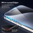 thumbnail image 4 of Protector de pantalla ESR para iPhone 15 Pro Max [paquete de 3], 4 of 8