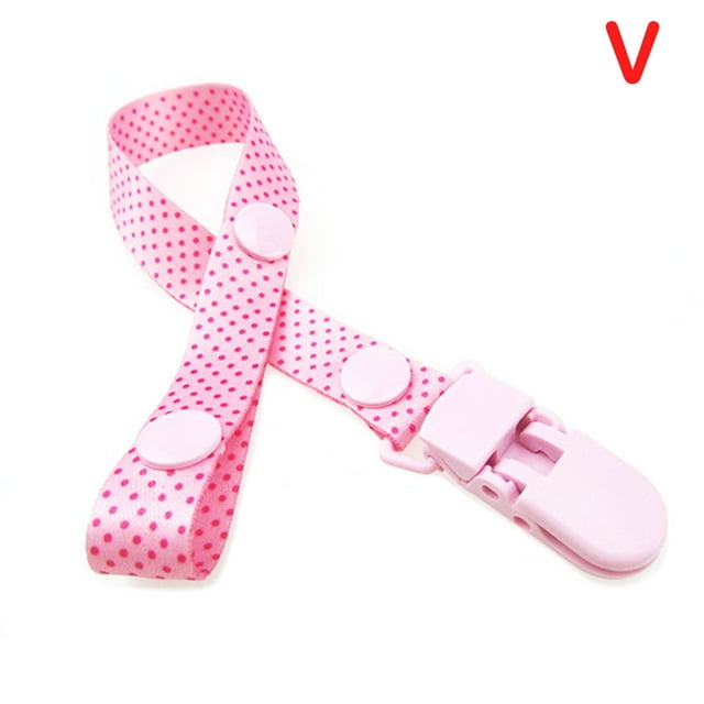 DPTALR Cotton Linen Baby Pacifier Chain Clip Soother Nipple Guard Against Clasps