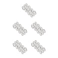 thumbnail image 1 of Ganchos de mosquetón Naiovety paquete de 12 para llavero de viaje eslabones de cadena portátiles plateados, 1 of 6