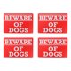 thumbnail image 1 of 4 unids Cuidado con las señales de los perros Perro PRECAUCIÓN PERSONAJE TABLO VINTAGE ARNAMENTE DIBUJOS, 1 of 6