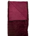thumbnail image 3 of Northlight Burgundy Red Ultra Plush Faux Fur Throw Blanket 55" x 63", 3 of 4