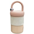 thumbnail image 2 of Vaso térmico de acero inoxidable con asa para bebidas frías y calientes para llevar Elegante taza de viaje rosa de 400 ml, 2 of 8