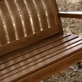 thumbnail image 4 of POLYWOOD&reg; Nautical 4 ft. Recycled Plastic Porch Swing - Teak or Slate Gray, 4 of 5