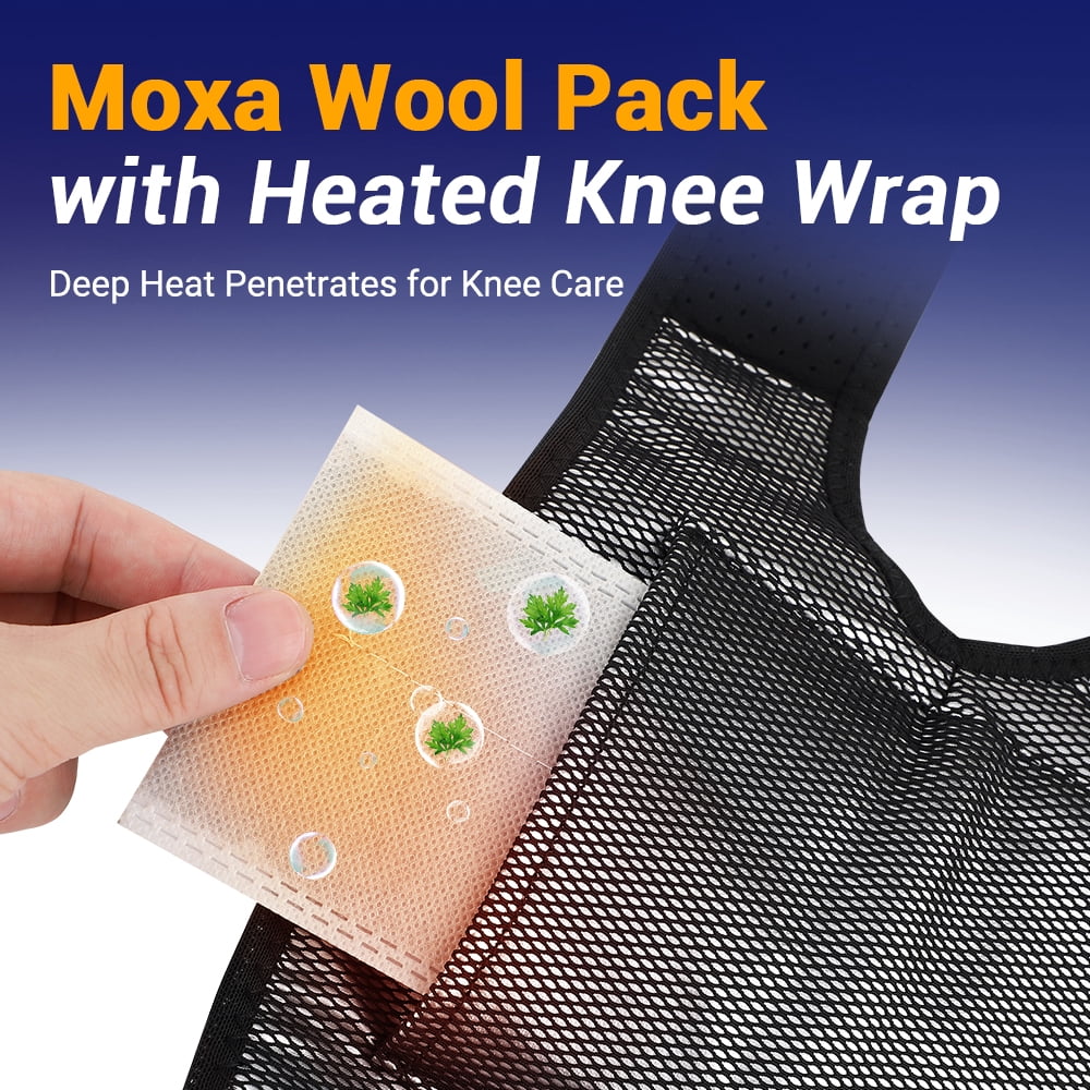 Cordless Heating Knee Massager, 3 in1 Wraps for Knee Shoulder Elbow, Heating Pad with 3 Level Force and 6 Temperature Levels, Relieve Joint Pain And Pressure, Suitable For Office, Study