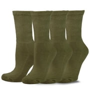 TeeHee Viscose from Bamboo Diabetic Crew Socks for Women and Men Multi-Pack