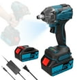 thumbnail image 1 of Electric Household 21V Electric Wrench Brushless Motor High Torque Power Tool Practical Installation Device with Forward and Reverse Rotation Ways Switching and LED Illumination, 1 of 7