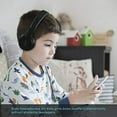 thumbnail image 5 of ONTA Kids Headphones for Boys Girls - Child Student Headset Wired plug Toddler Earphones School Teen on Ear for Computer | Laptop | Plane Travel | Game, black, 5 of 10