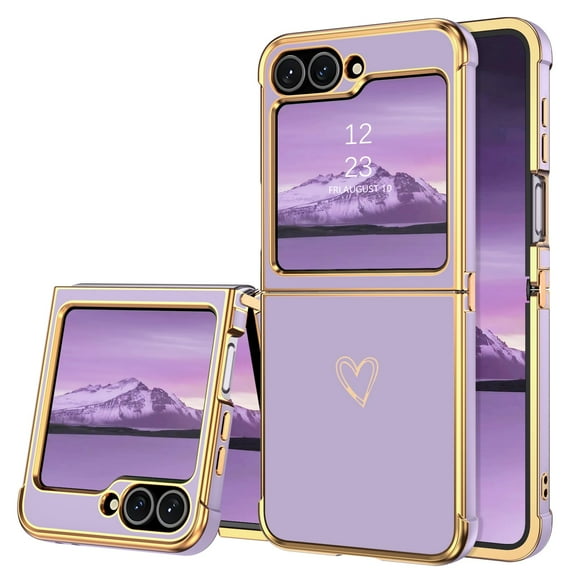 Funda BENTOBEN para Samsung Galaxy Z Flip 6 5G TPU, color morado