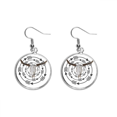 thumbnail image 1 of Arrows Horns Radiate Around Ear Dangle Silver Drop Earring Jewelry Woman, 1 of 3