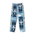 thumbnail image 4 of Xecao Airplanes and Aviation Signs Men's Straight Lounge Pajama Pants: The Ultimate in Comfortable Sleepwear, 4 of 9