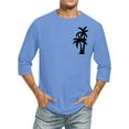 thumbnail image 1 of Birdeem Chemises pour Hommes Imprimé Col Rond Mode Décontractée Manches Courtes Blouses, 1 of 9