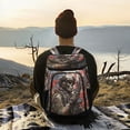 thumbnail image 6 of 36 Can Large Insulated Backpack Cooler, Leakproof Lunch Bag for Work, Picnics, Hiking, Biking & Outdoor Activities, Reusable Travel Tote with Multiple Pockets Military Skeleton, 6 of 7