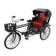 thumbnail image 1 of Modelo de triciclo Vintage, simulación nostálgica, juguete Rickshaw de aleación fundida a presión, manualidades decorativas de escritorio para el hogar, regalos creativos, 1 of 5