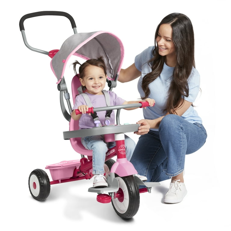 Radio Flyer 4-in-1 Activity Stroll 'N Trike with Interactive Tray