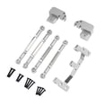 thumbnail image 3 of Fiocias RC Car Axle Rod Aluminum Alloy Replacement Kit Model Car Axle Rod Four Link Mount Rod Secure Fitment Complete Set Suitable for RC Crawling Sports DIY silver, 3 of 8