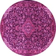 thumbnail image 1 of Ahgly Company Indoor Round Medallion Pink Traditional Area Rugs, 5' Round, 1 of 4