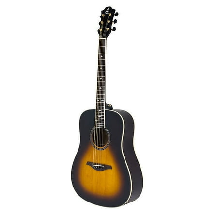Hohner A+ AS355 Steel String Dreadnought Solid Top Acoustic Guitar w/ Gig Bag, Tobacco Sunburst